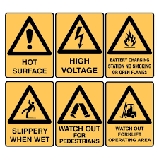 warning construction signs