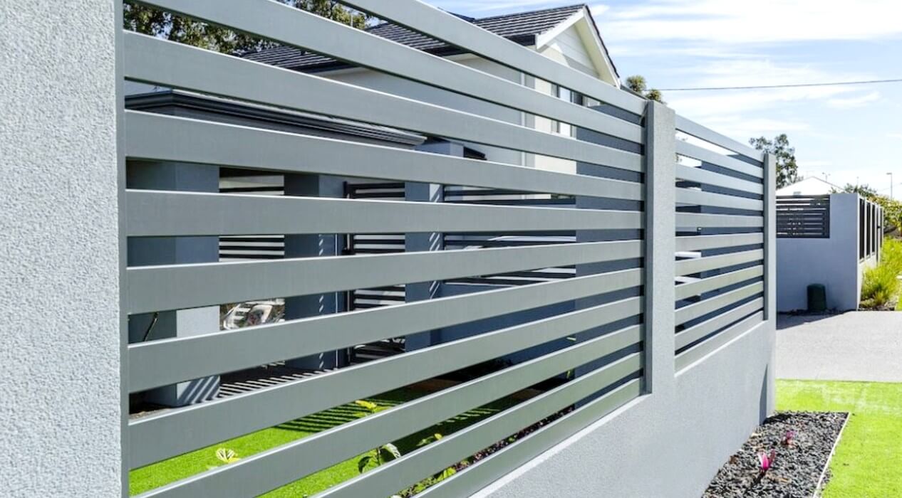 Wood And Metal Fence Combinations