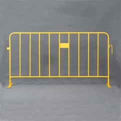 Yellow Crowd Control Barrier