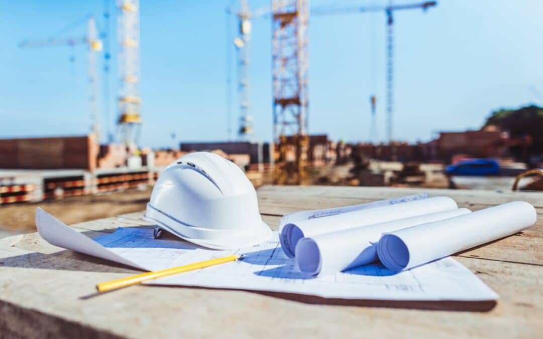 A construction traffic management plan for commercial projects with hard hat.