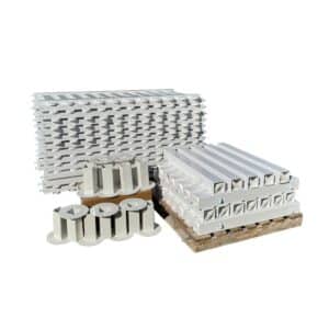 20m White PVC Picket Fence Package.