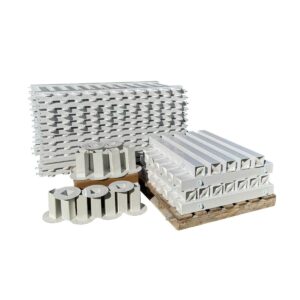 50m White PVC Picket Fence Package.
