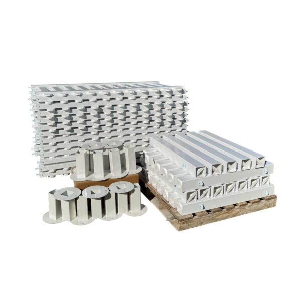 50m White PVC Picket Fence Package.