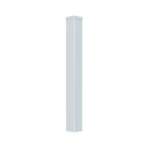 White PVC Picket Fence Post.