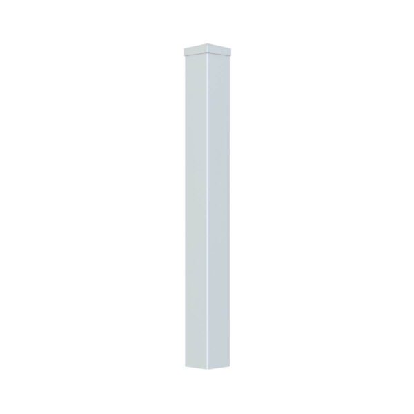 White PVC Picket Fence Post.