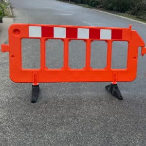 Plastic Crowd Control Barrier.